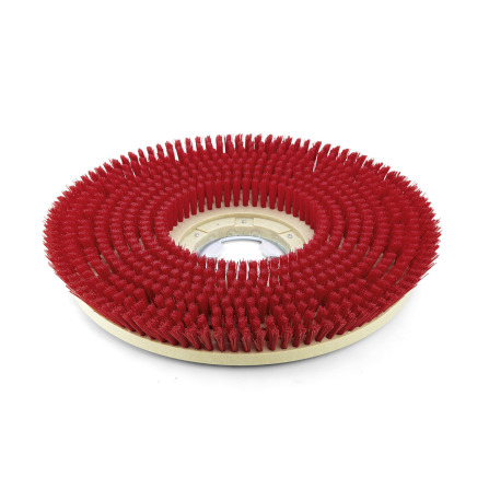 Brosse-disque, moyen, rouge, 508 mm