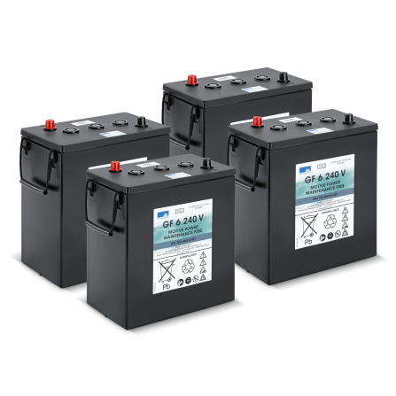 Batterijset, 24 V, 240 Ah, Onderhoudsvrij