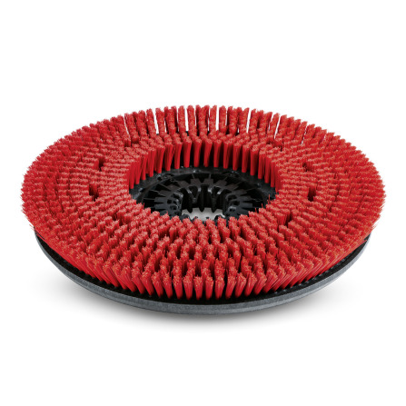 Brosse-disque, moyen, rouge, 300 mm